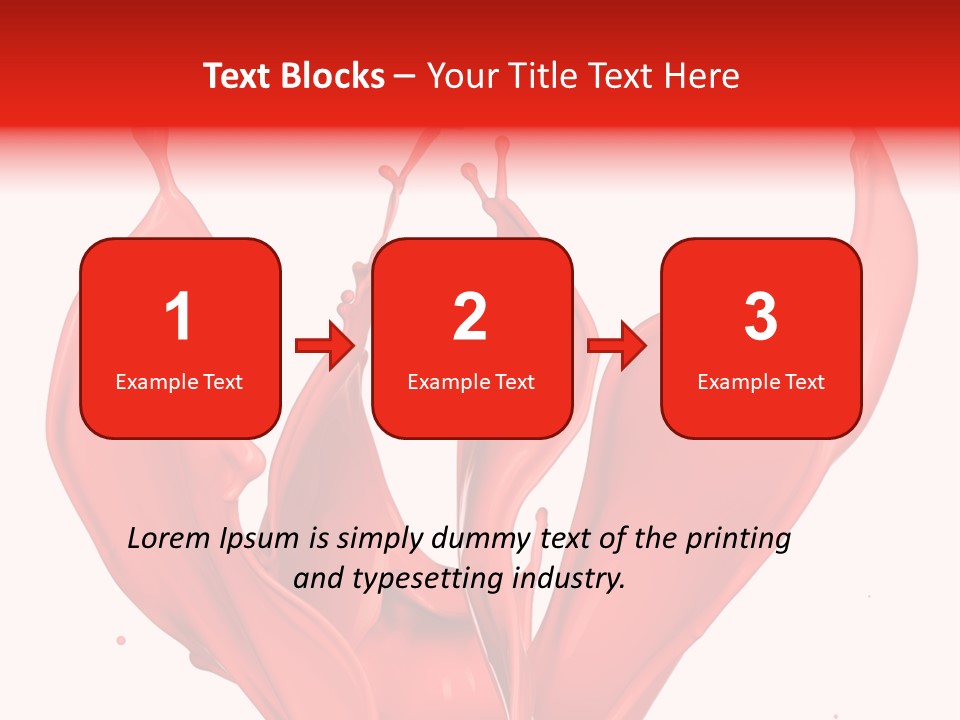Splash Splashing Background PowerPoint Template