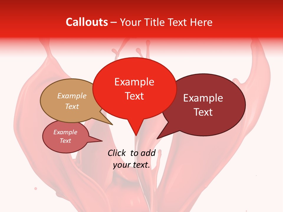 Splash Splashing Background PowerPoint Template