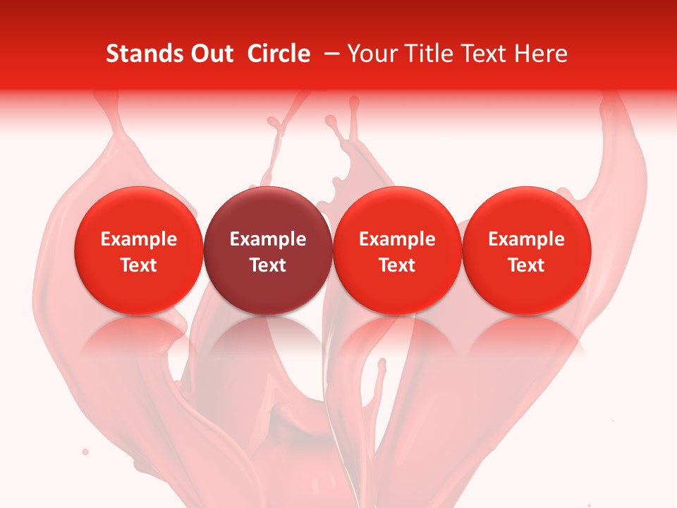 Splash Splashing Background PowerPoint Template