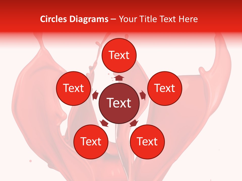 Splash Splashing Background PowerPoint Template