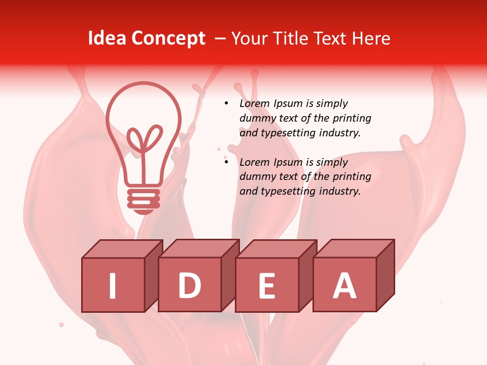 Splash Splashing Background PowerPoint Template