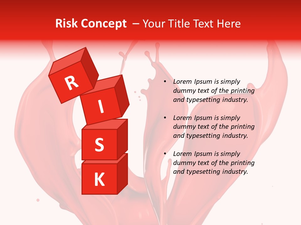 Splash Splashing Background PowerPoint Template