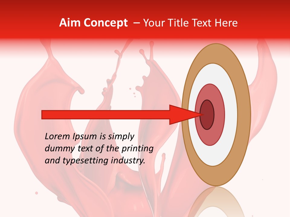 Splash Splashing Background PowerPoint Template