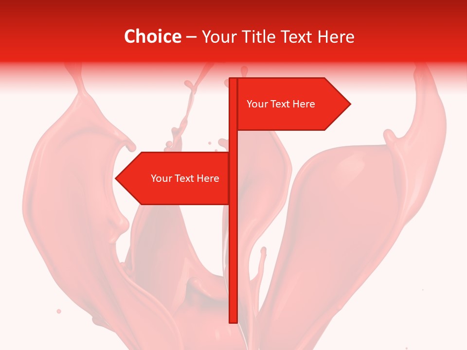 Splash Splashing Background PowerPoint Template