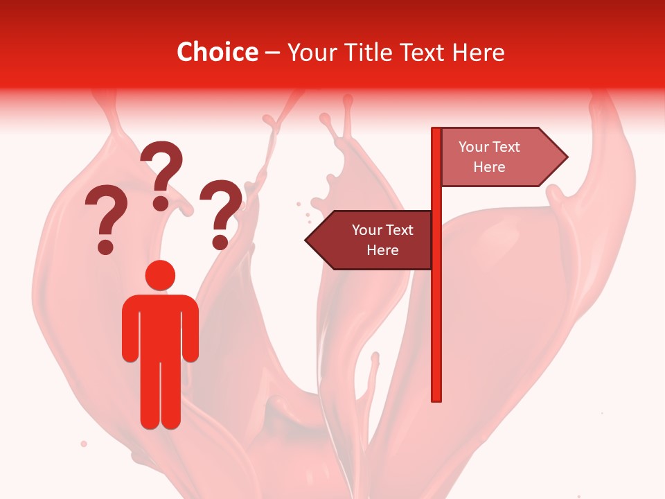 Splash Splashing Background PowerPoint Template