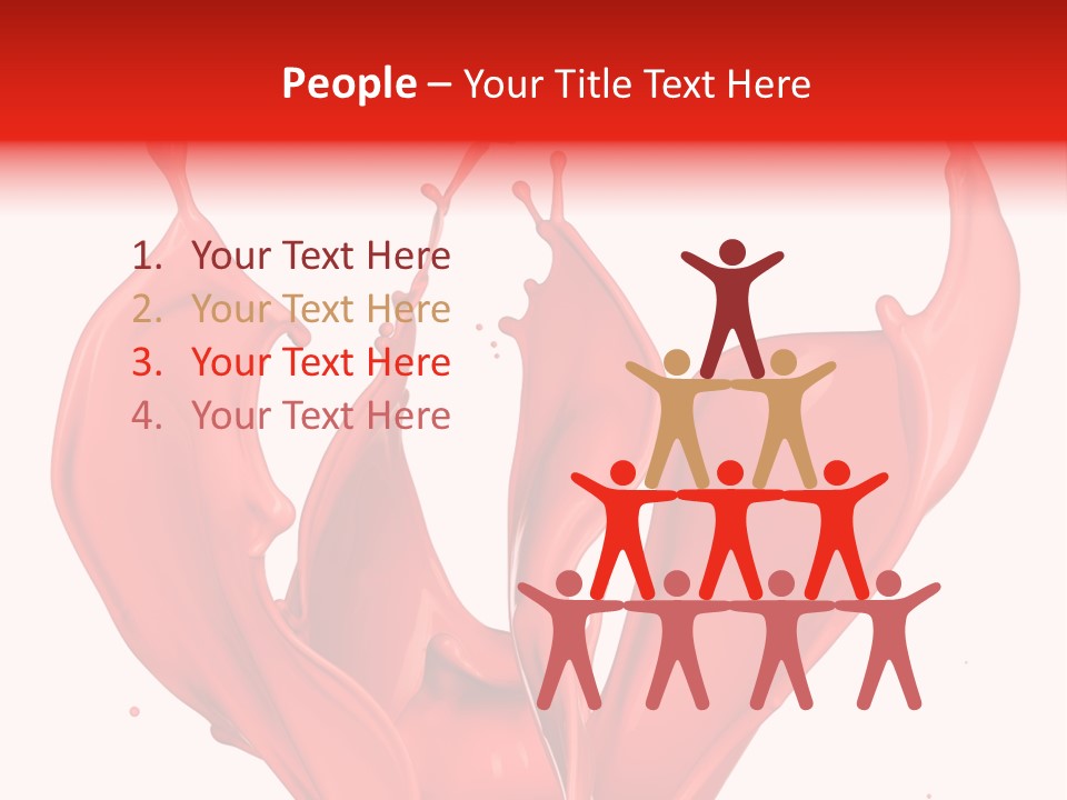 Splash Splashing Background PowerPoint Template