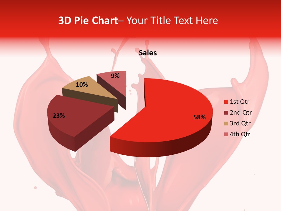 Splash Splashing Background PowerPoint Template