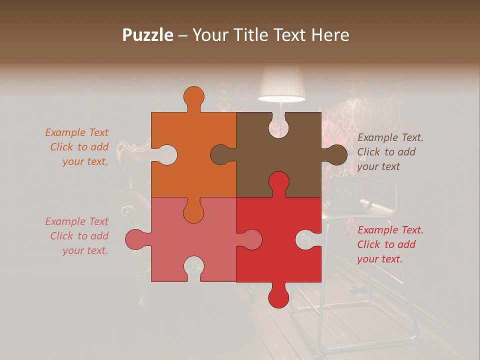 Decorative Texture Brown PowerPoint Template