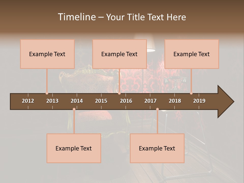 Decorative Texture Brown PowerPoint Template