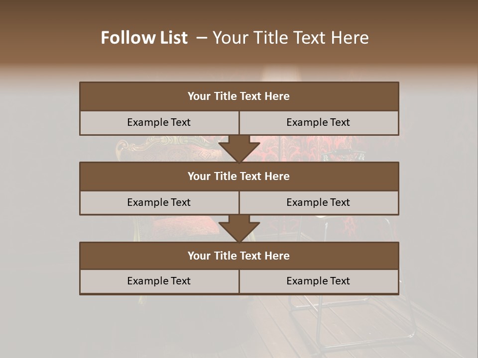 Decorative Texture Brown PowerPoint Template