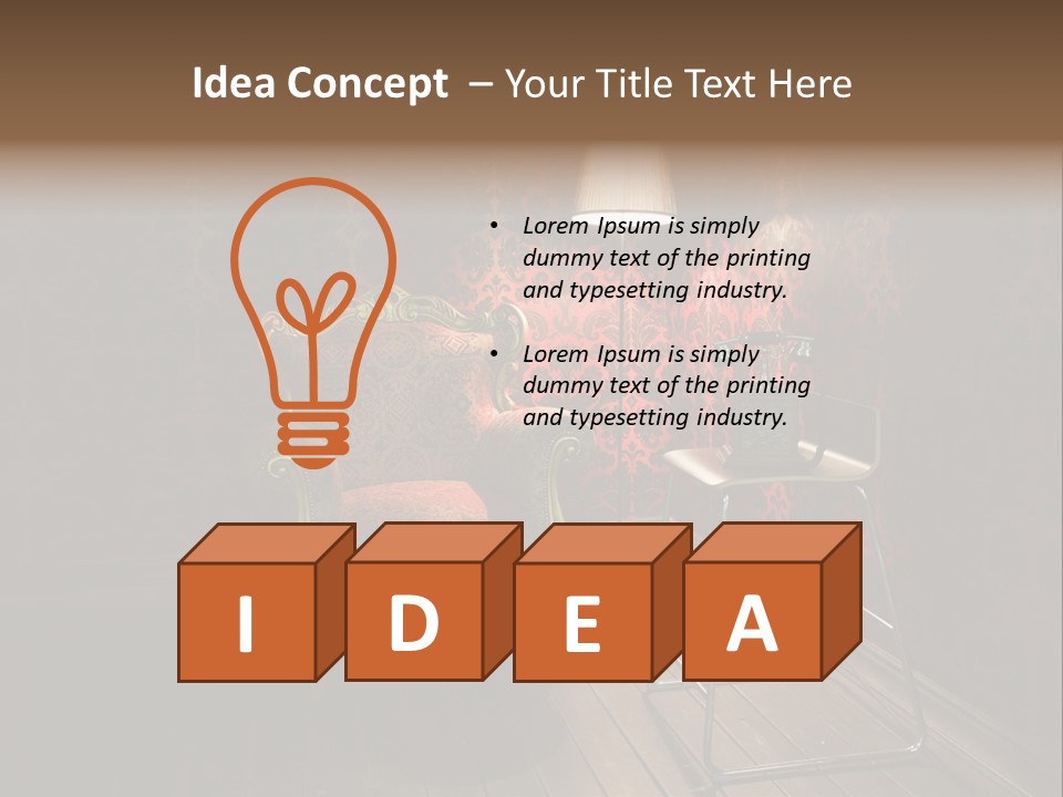 Decorative Texture Brown PowerPoint Template