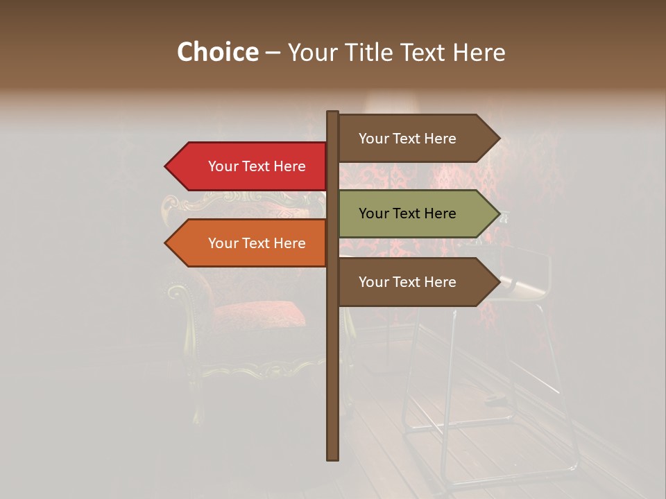 Decorative Texture Brown PowerPoint Template