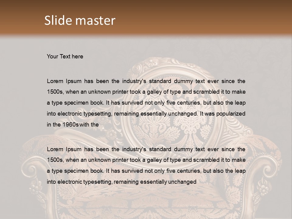 Wooden House Floor PowerPoint Template