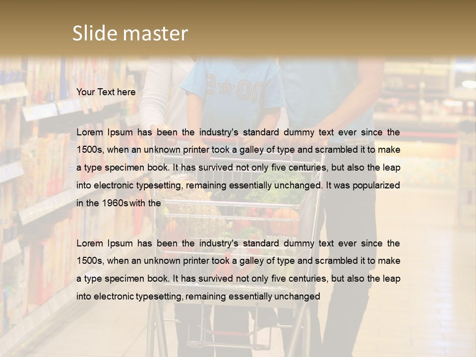 Vegetable Purchase Sexy PowerPoint Template