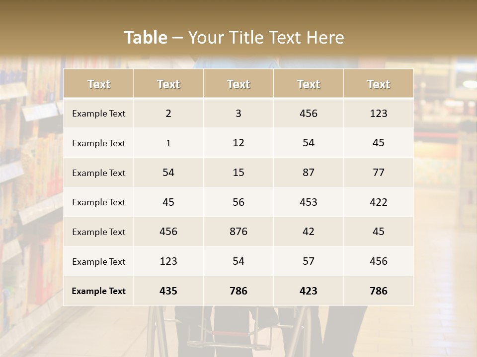 Vegetable Purchase Sexy PowerPoint Template