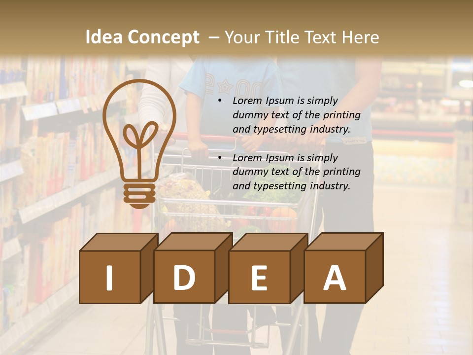 Vegetable Purchase Sexy PowerPoint Template