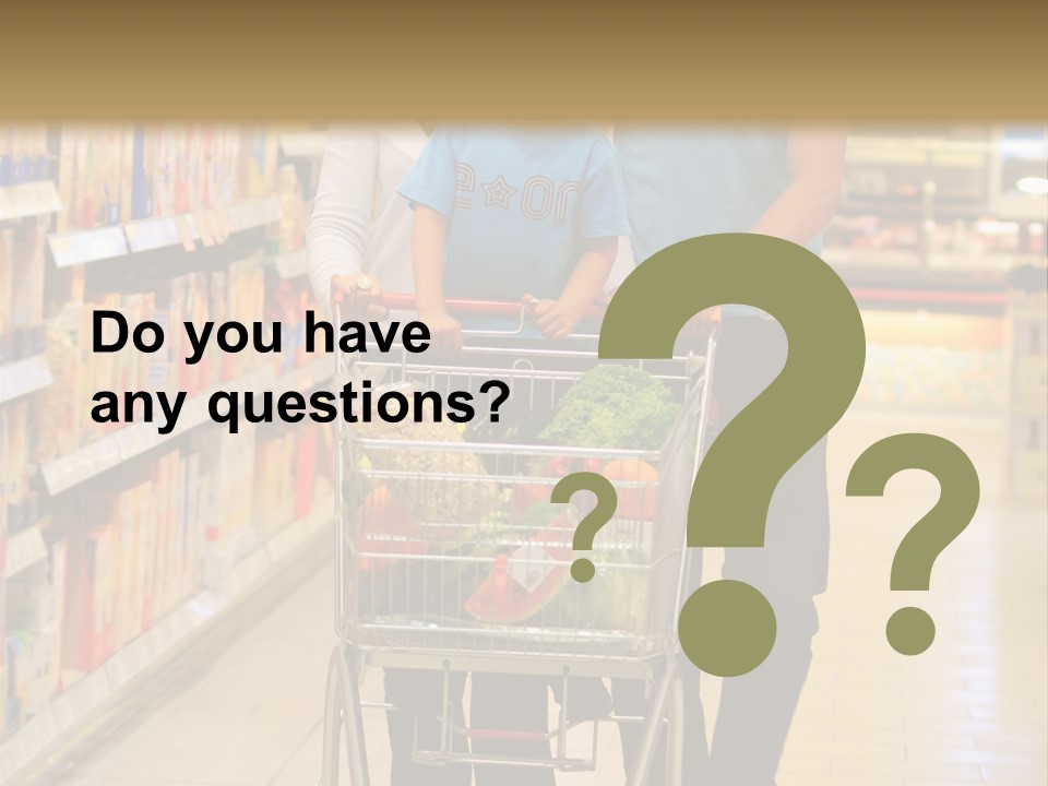 Vegetable Purchase Sexy PowerPoint Template