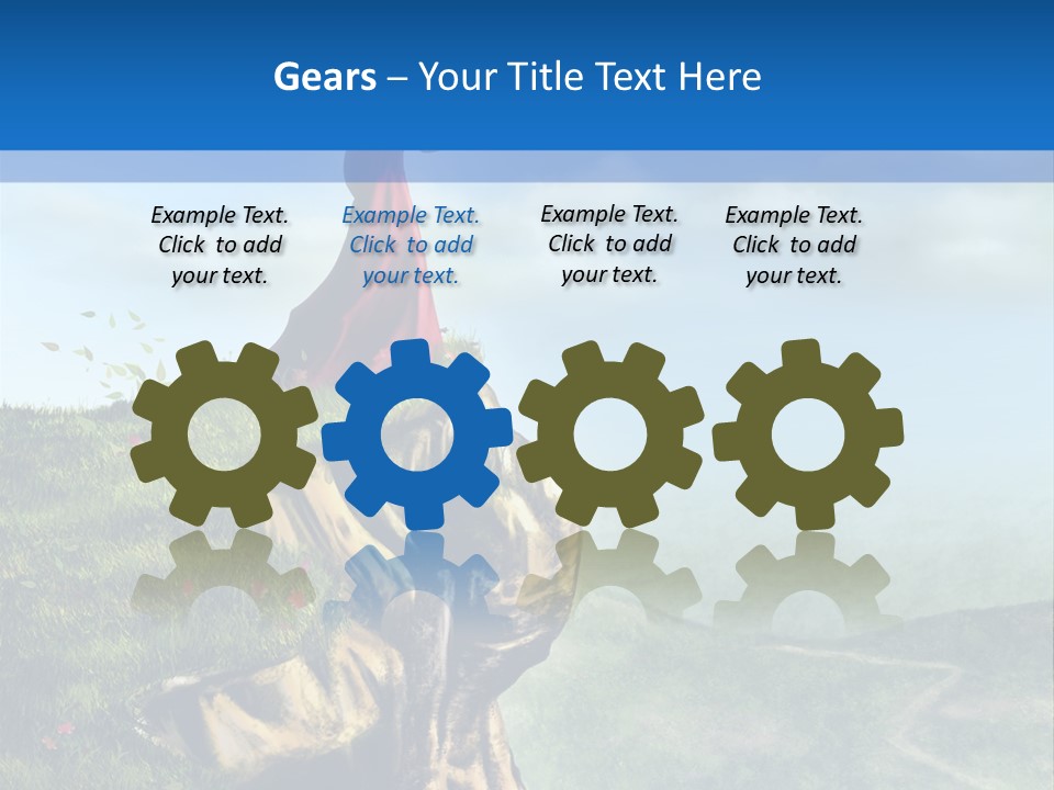 Cloud Green Bright PowerPoint Template