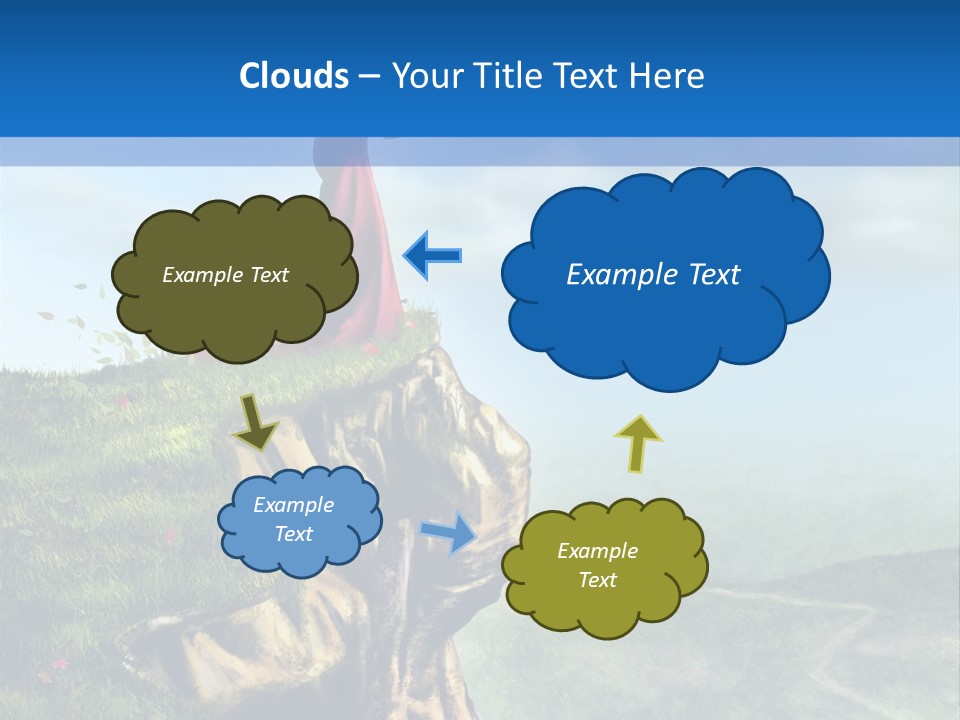 Cloud Green Bright PowerPoint Template