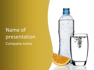 Ripple Orange Water PowerPoint Template