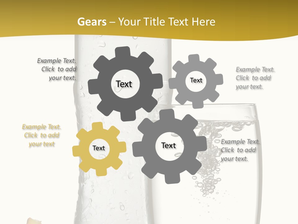 Ripple Orange Water PowerPoint Template