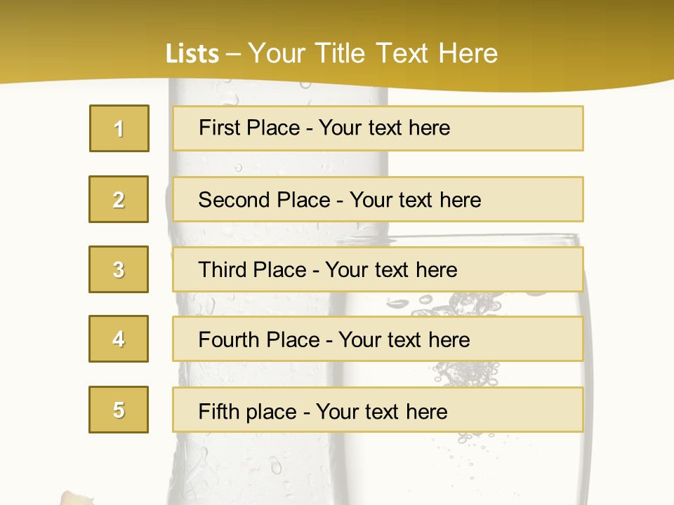 Ripple Orange Water PowerPoint Template