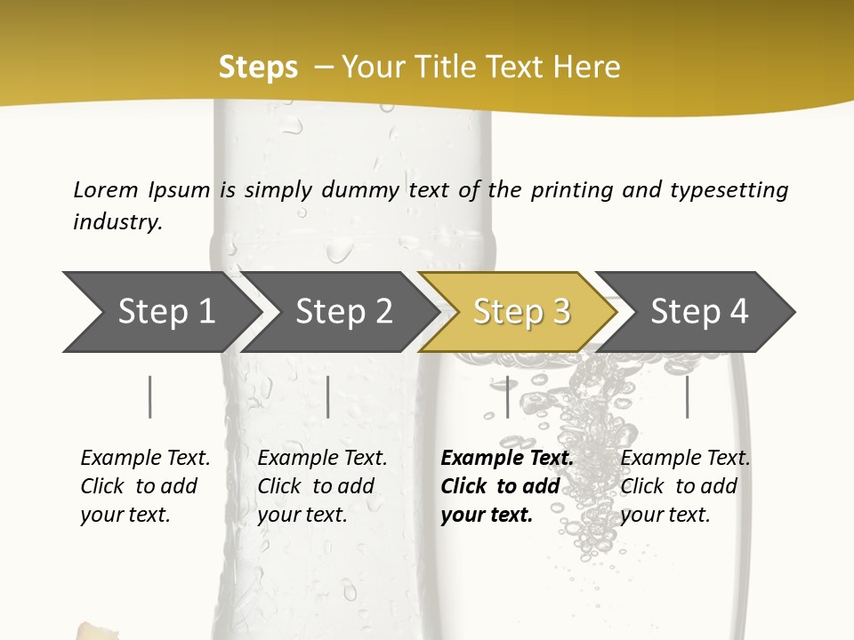 Ripple Orange Water PowerPoint Template