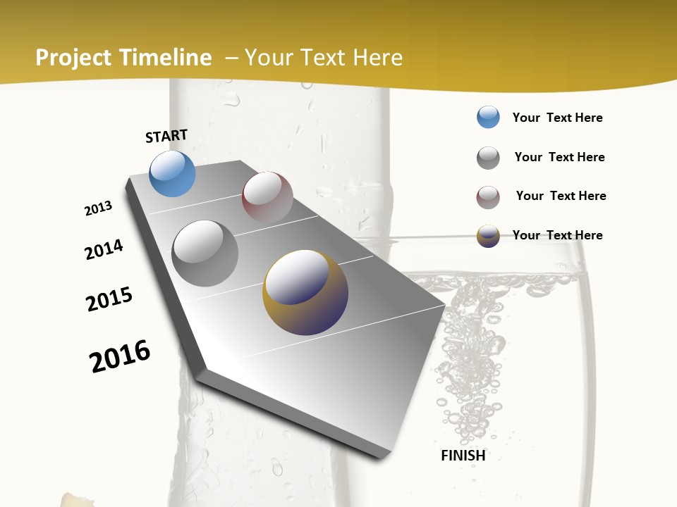 Ripple Orange Water PowerPoint Template