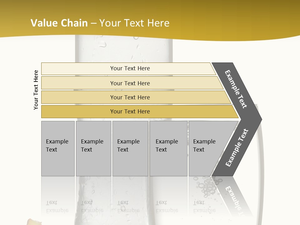 Ripple Orange Water PowerPoint Template