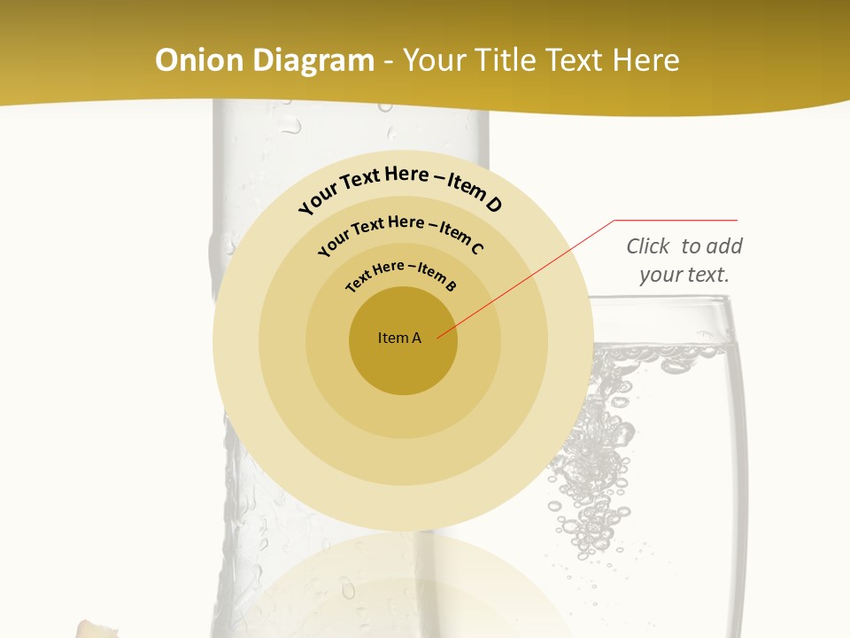 Ripple Orange Water PowerPoint Template