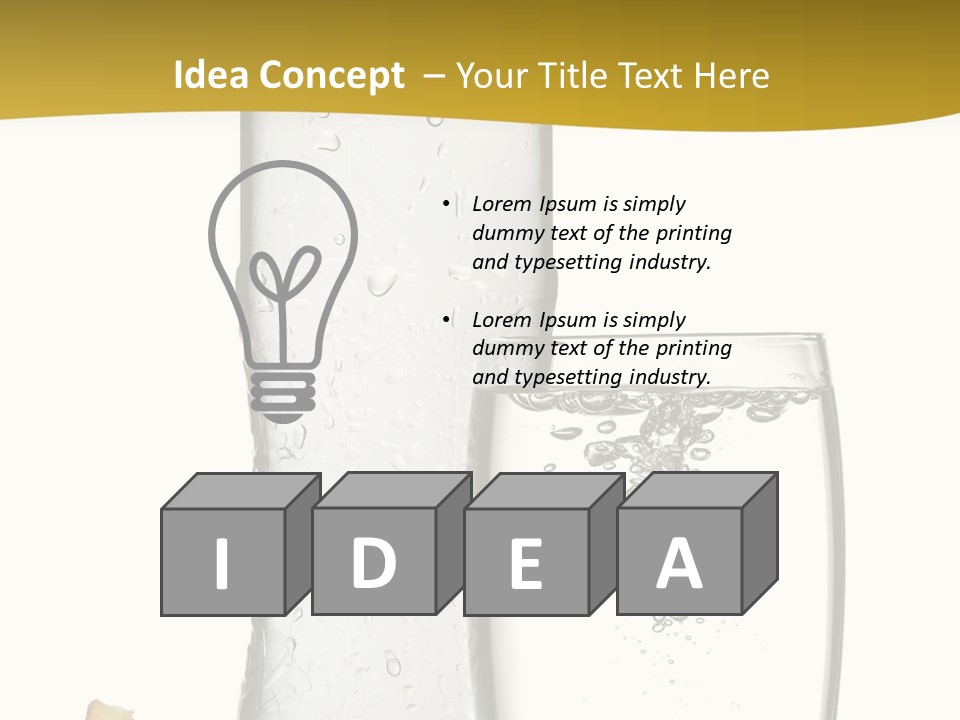 Ripple Orange Water PowerPoint Template