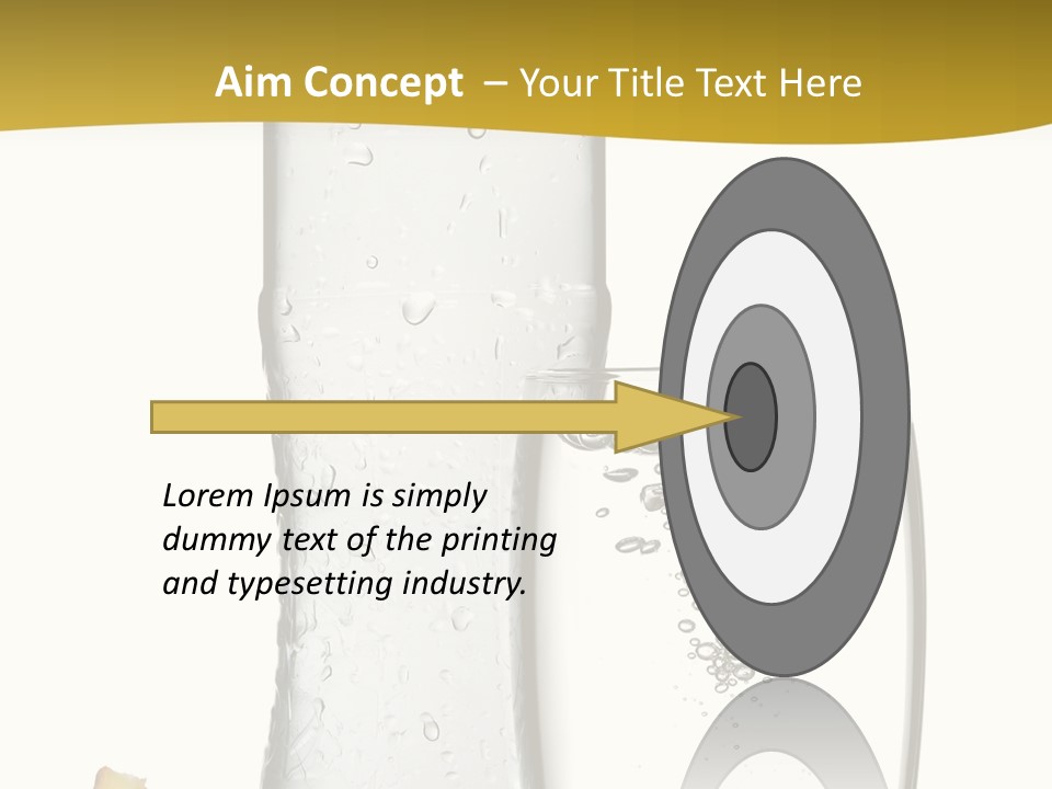 Ripple Orange Water PowerPoint Template