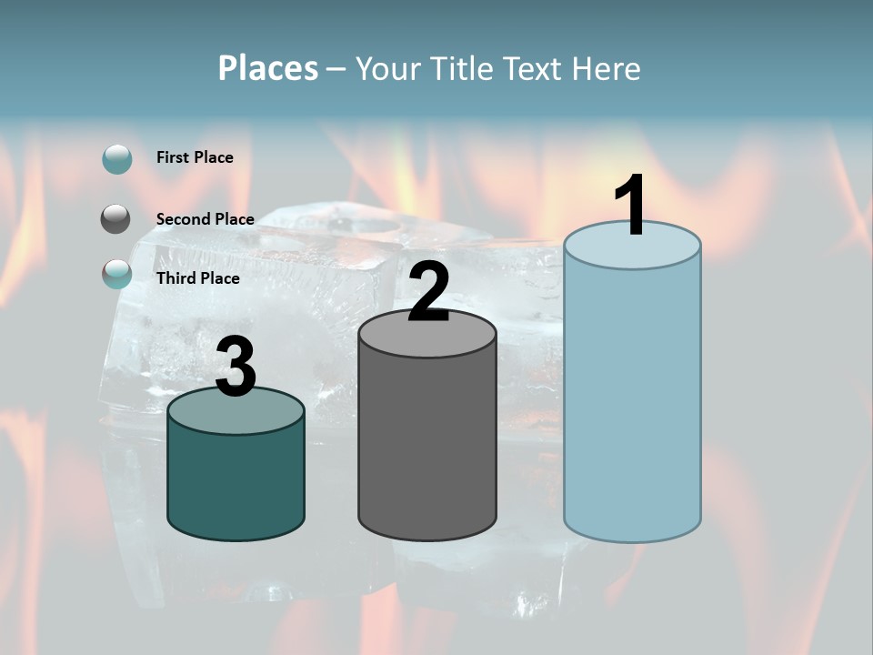 Hot Burning Ice PowerPoint Template