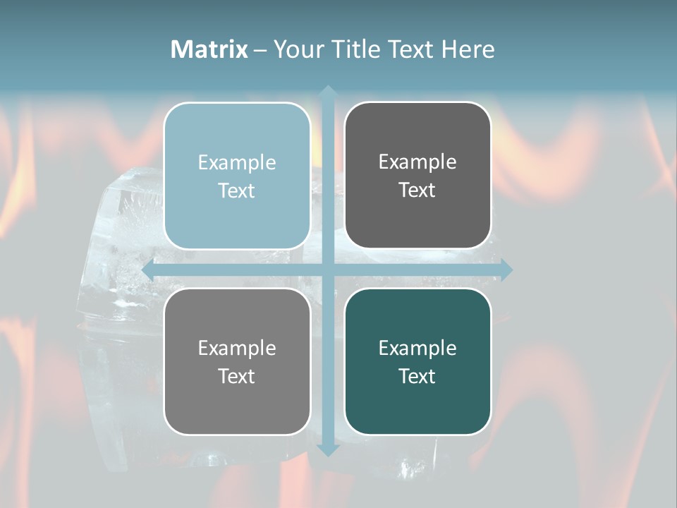 Hot Burning Ice PowerPoint Template