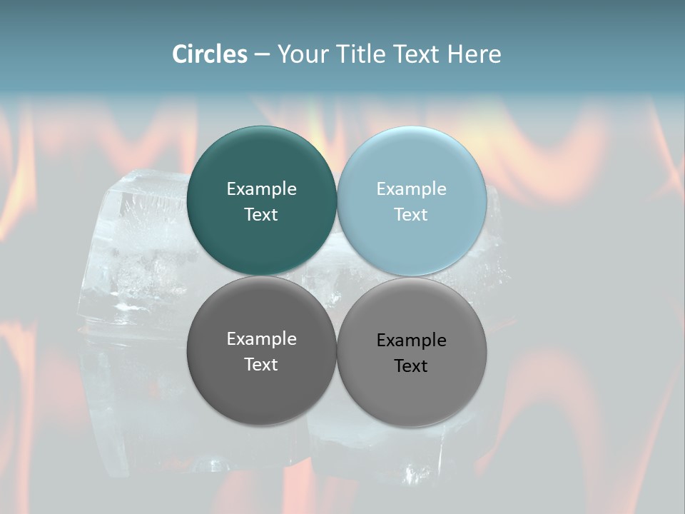 Hot Burning Ice PowerPoint Template
