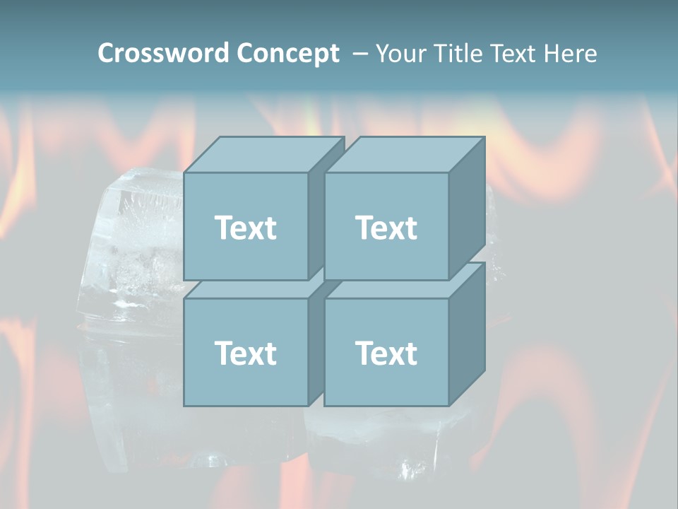Hot Burning Ice PowerPoint Template
