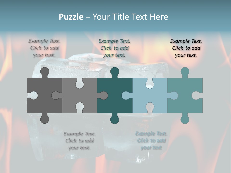 Hot Burning Ice PowerPoint Template