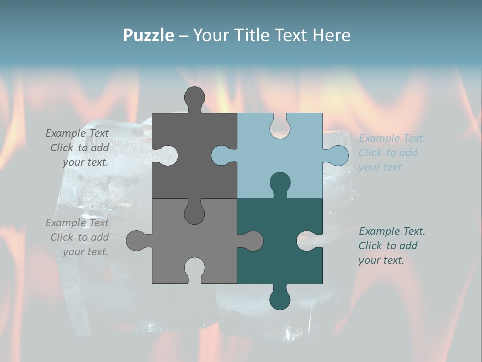 Hot Burning Ice PowerPoint Template