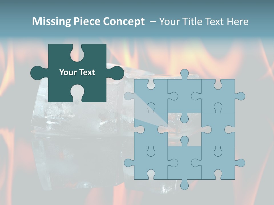 Hot Burning Ice PowerPoint Template