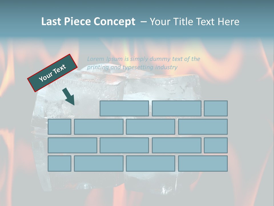 Hot Burning Ice PowerPoint Template