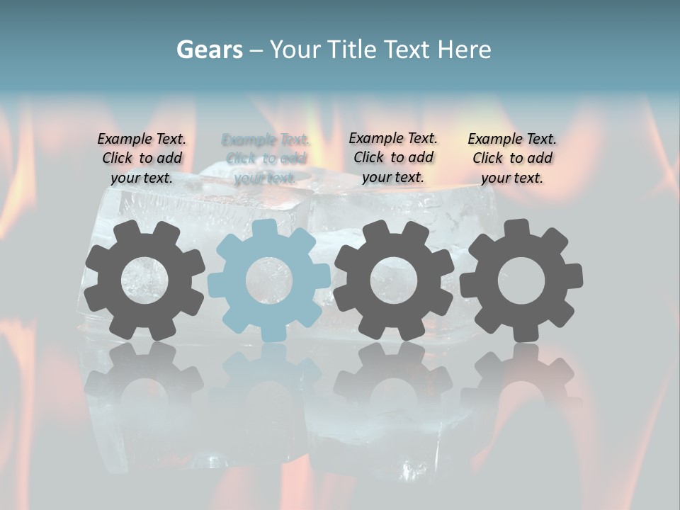 Hot Burning Ice PowerPoint Template