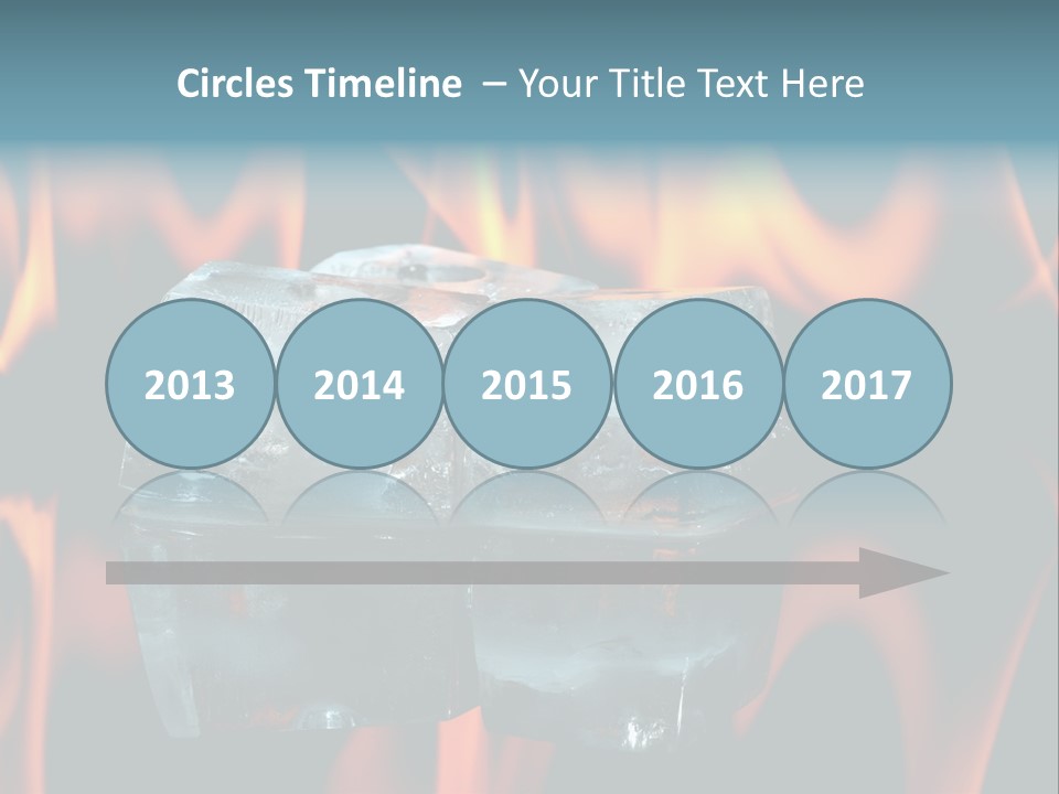 Hot Burning Ice PowerPoint Template
