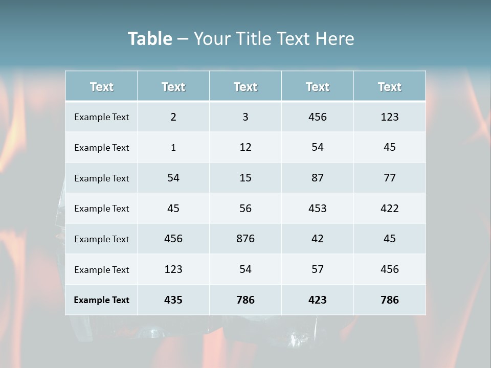 Hot Burning Ice PowerPoint Template
