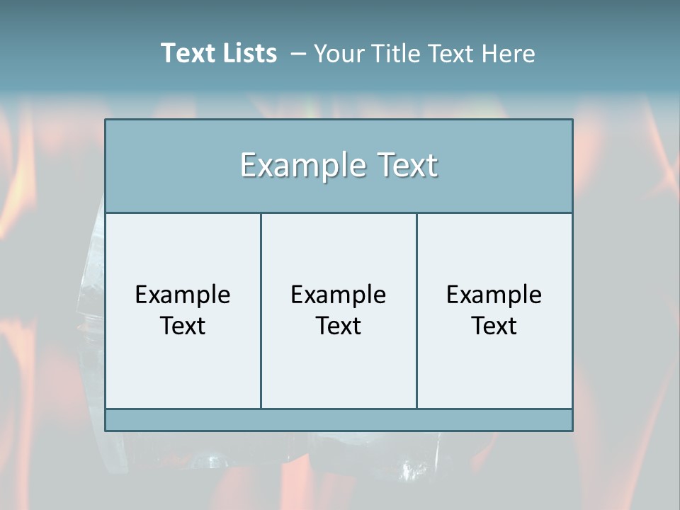 Hot Burning Ice PowerPoint Template