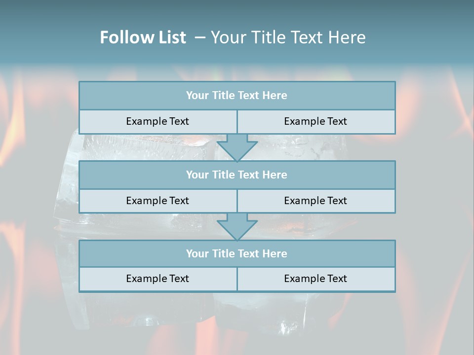Hot Burning Ice PowerPoint Template