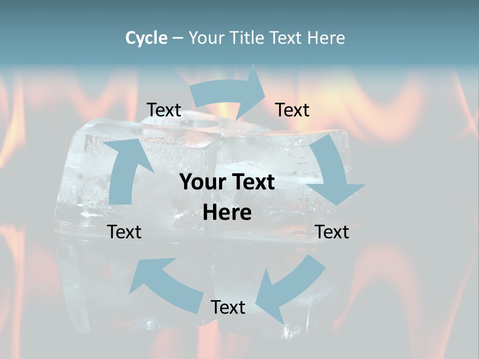 Hot Burning Ice PowerPoint Template