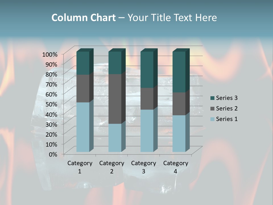 Hot Burning Ice PowerPoint Template