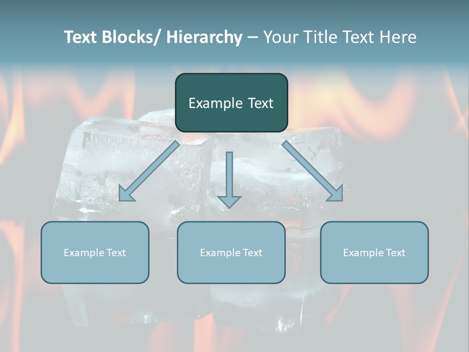 Hot Burning Ice PowerPoint Template