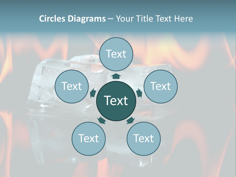 Hot Burning Ice PowerPoint Template