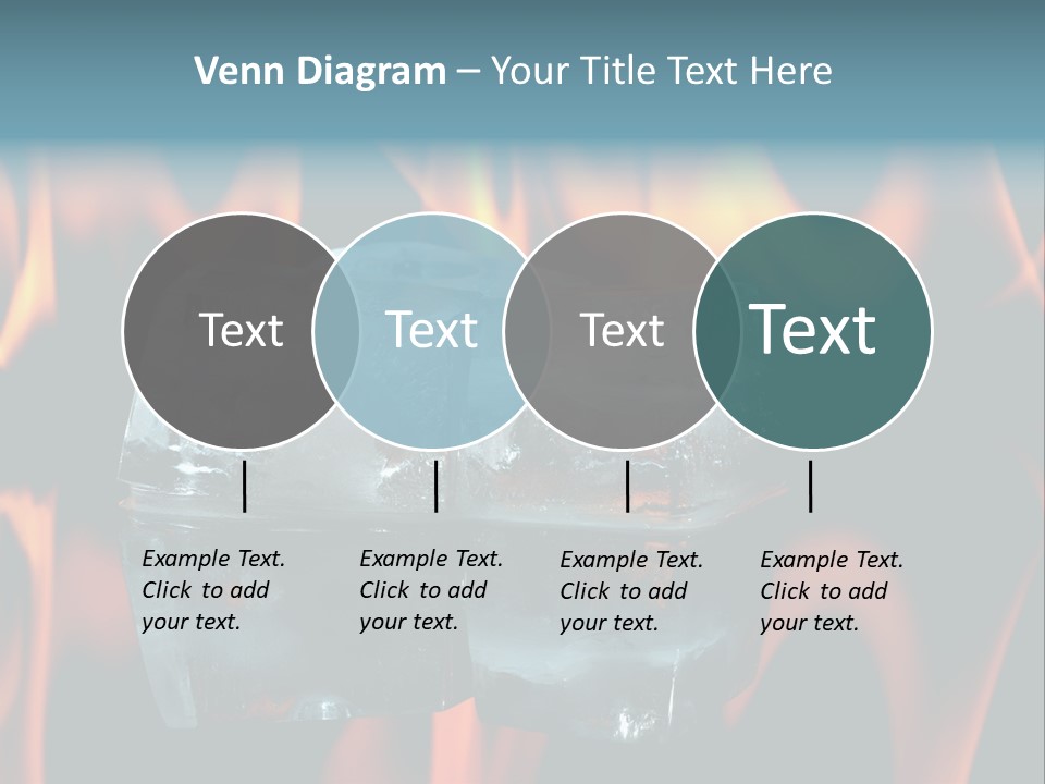 Hot Burning Ice PowerPoint Template